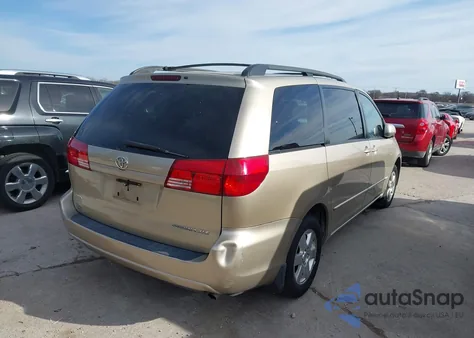 2004 Toyota Sienna Xle из США, поврежденный, VIN 5TDZA22C74S154294